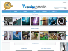 Tablet Screenshot of popularemails.com